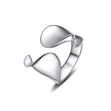 

Hot Sale Silver Color Opening Finger Ring Fashion Party Accessories Jewelry For Women Birthday Gifts drop shipping anel bague