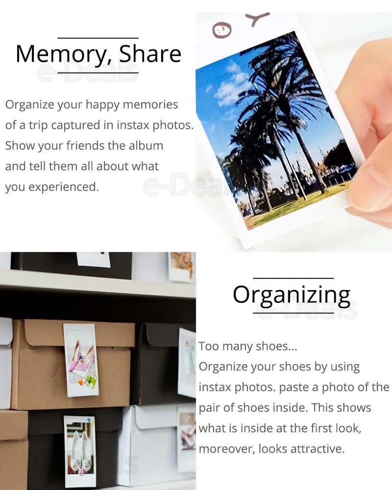 Белая пленка Fujifilm Instax Mini 9 10 200 листов для камеры FUJI Instant Photo 8 7s 25 50s 70 90 Share Printer SP