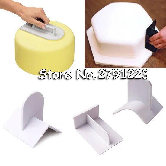 

4pcs Cake Smoother Polisher Tools Fondant Cake Decorating Tools Smoother Pastry Cake Spatulas DIY Baking Tools