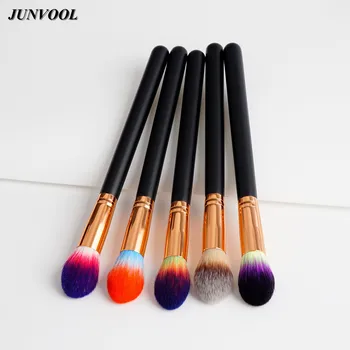

Single Powder Flame Makeup Brush Color Hair Perfect Professional Individual Face Foundation Make-up Contour Brushes Black Gold