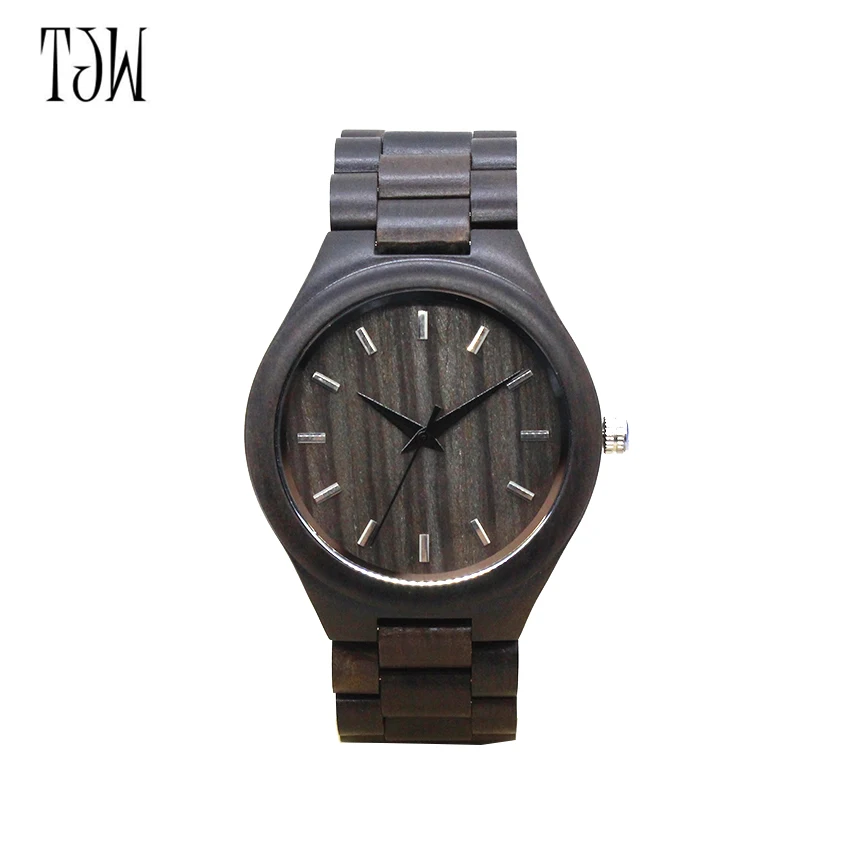 

TJW Top Luxury Brand Men's Wooden Watches Men's Wood Watch Quartz-Watches Men's Wristwatch Relogio Feminino