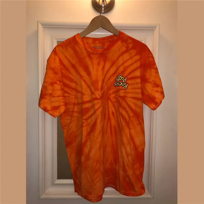 Travis Scott Orange Tie Die Tee Men 