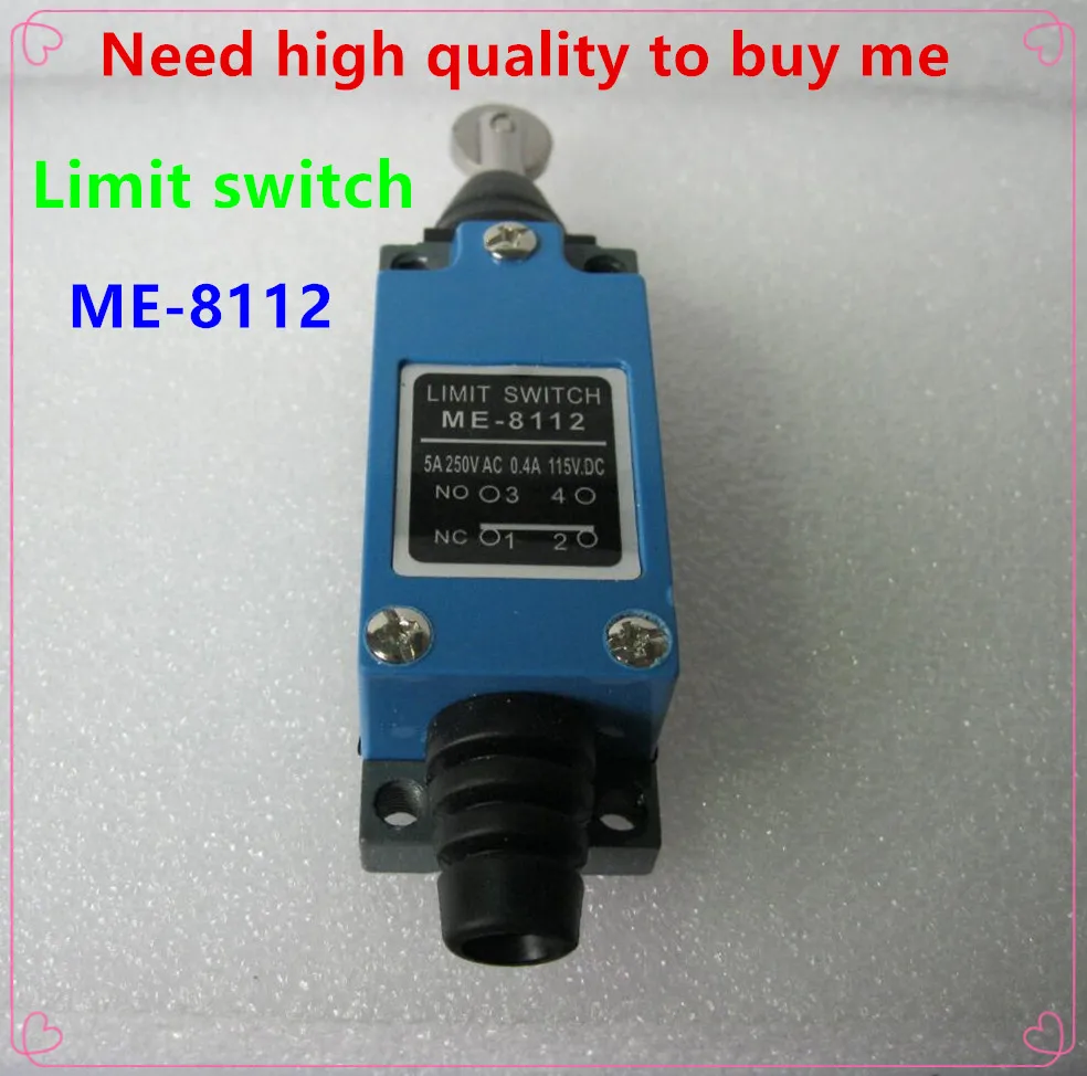 10Pcs ME 8112 1NC 1NO Parallel Roller Plunger Actuator Limit Switch AC