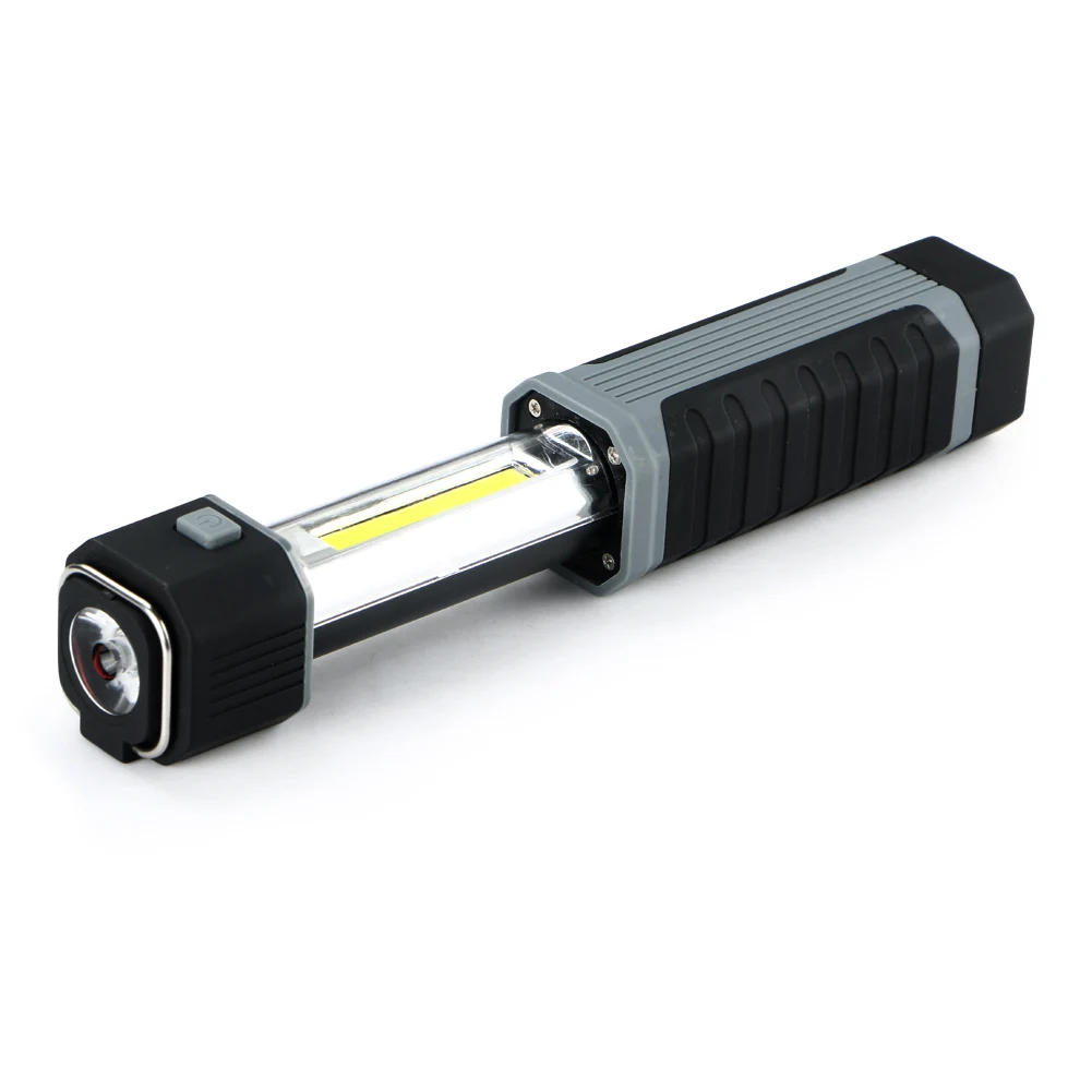 

Stretchable zaklamp 2in1 3W COB LED Flashlight Torch work lamp with Strong Magnet For Fishing Camping Lamp lampe de poche