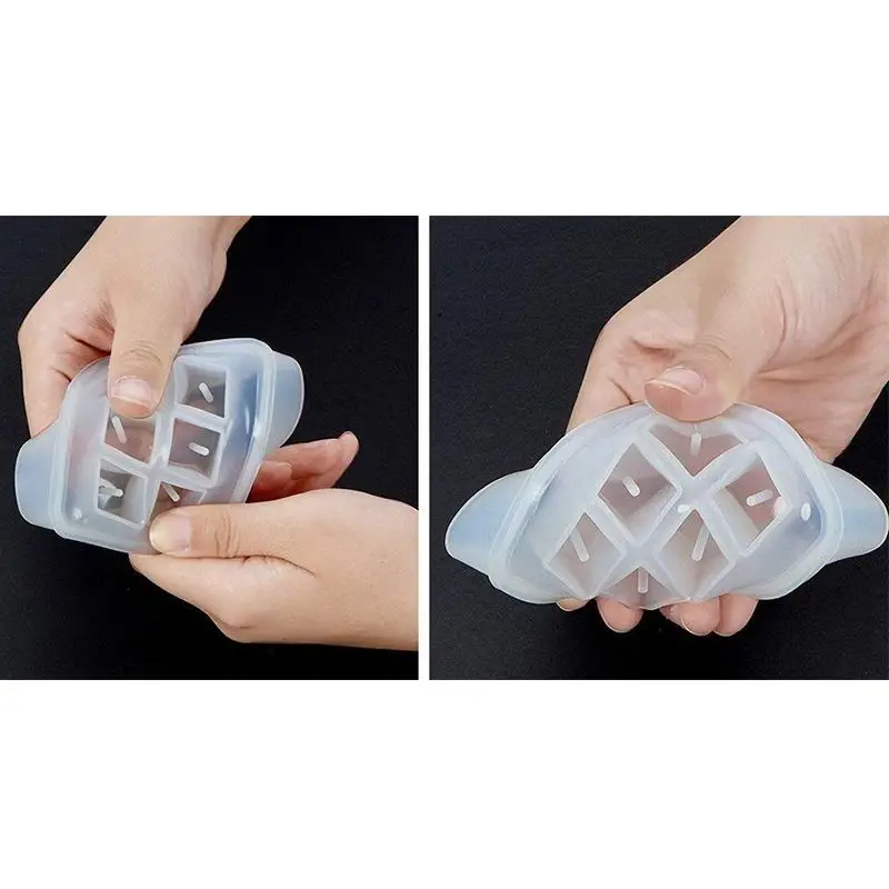 2 шт. кубический дизайн силиконовые формы для бисера с отверстиями Квадратной Эпоксидной формы, полимерная глина, мыло, драгоценный камень