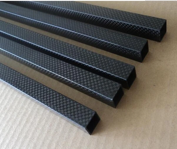 Square full carbon fiber tube 10 X 10 X 8 X 500MM Multi rotor use 3K