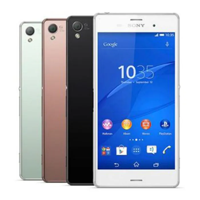 Разблокированный sony Xperia Z3 D6603 Android 16 Гб rom 3 Гб ram 4G LTE 1080P Smatphone 5," 20.7MP четырехъядерный wifi мобильный телефон