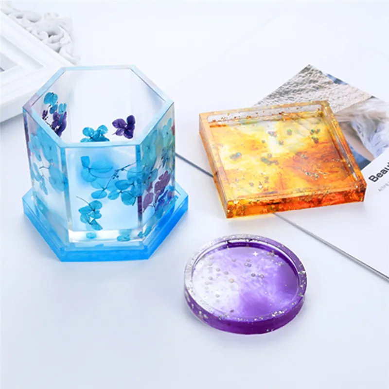 11 5*10*1 3 см DIY Плесень пепельница подстаканник Гибкая силиконовая форма эпоксидная
