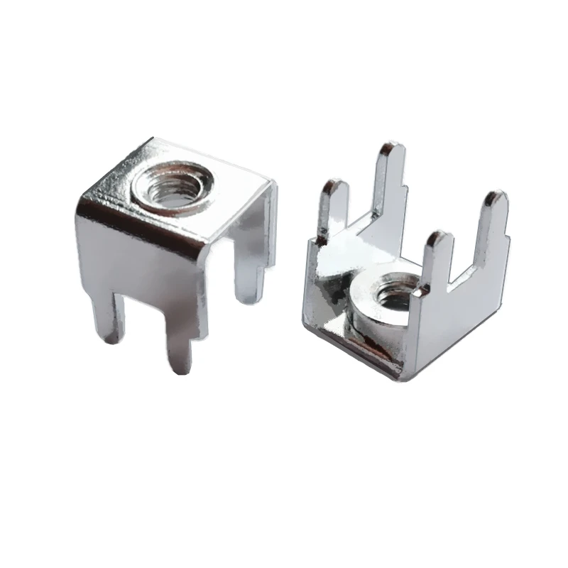 

PCB-28 Welding Terminal M3 Pressure Riveting Nut Bench Screw Type Terminal Foot Distance 5*7.5mm 100pcs