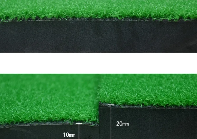 1001001cm Golf Practice Mats Golf Hitting Grass Mat with 2 Golf Tees & 8 Golf Balls Green Patchwork81