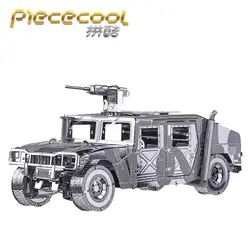 Piececool 3D металлические головоломки из AMG Hummer DIY Военная униформа модель Наборы головоломки 3D броневик головоломка DIY детские развивающие