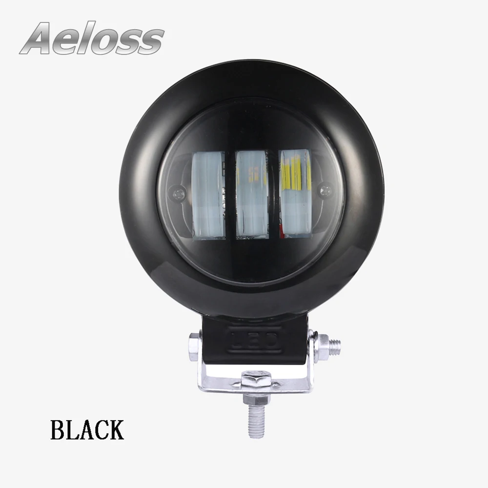 

1pcs circle led bar offroad work light Bar 30W 12V 24V SUV 4x4 Fog Light Off Road Lights LED driving Lights 6000K white color