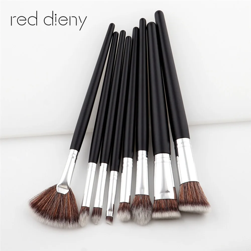 

8Pcs/set Makeup Brushes Tools Kit Power Foundation Blush Eye Shadow Blending Fan Cosmetic Beauty Make Up Brush Maquiagem