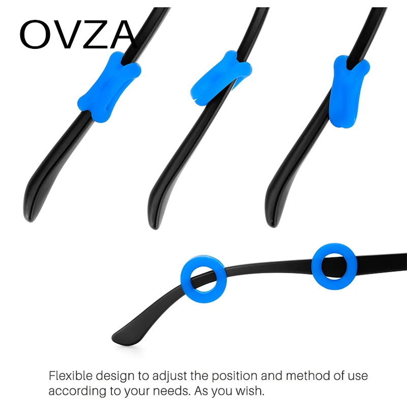 OVZA тип круглая силиконовая противоскользящая дужка очков крышка противоскользящее кольцо Боковая поддержка декомпрессионный рукав фиксируется против падения