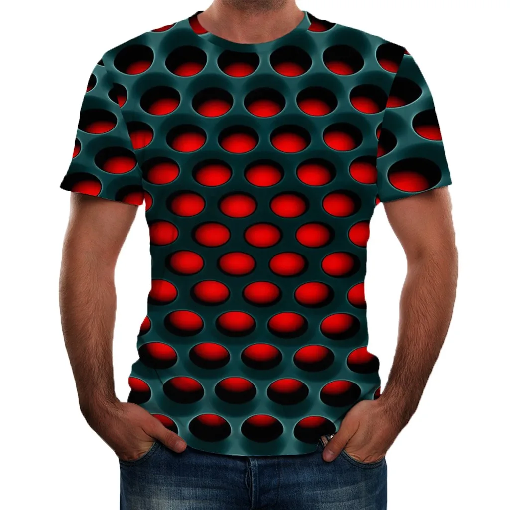 

feitong Men's Summer T-shirt Top 2019 New Style 3D Printed Short Sleeves O-neck Fashion Breathable Streetwear Tshirt Men Tee Top