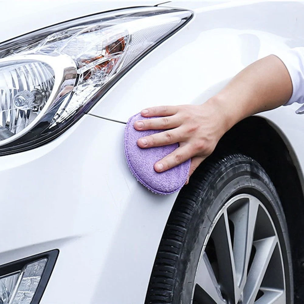 Soft Microfiber Car Wax Pads Applicator Polishing Sponge For Apply And