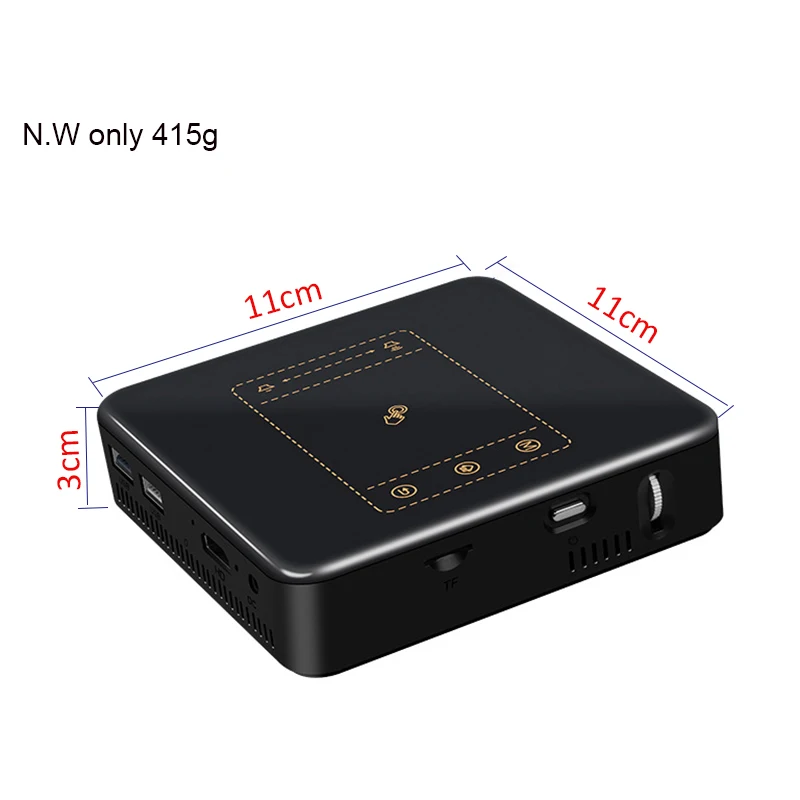 Support 4K Android7.1.2 Mini dlp Projector smart handheld beamer 8000mAh Battery HD 1080P Home Proyector Miracast Airplay Eshare nebula projector