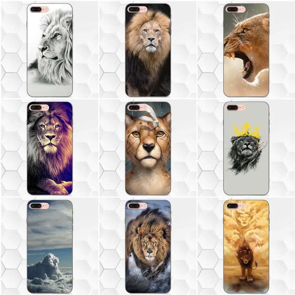 For Samsung Galaxy A3 A5 A6 A6s A7 A8 A9 Star Plus 2016 2017 2018 Soft Silicone TPU Black Case Accessories King Lion Drawing Art | Мобильные