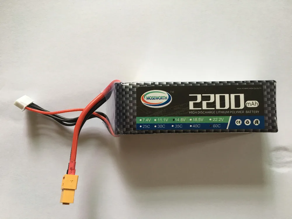 Mosworth 4S lipo battery 14 8v 2200mAh 60C For font b rc b font helicopter font