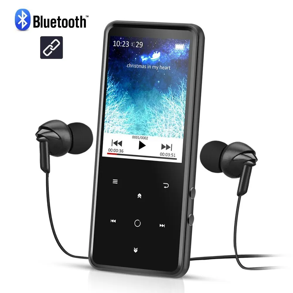 Экран 2,4, 16 ГБ, Lossle, музыкальный mp4-плеер, поддержка Bluetooth 4,0, sd-карта, поддержка до ГБ, fm-радио, встроенный динамик, MP4-плеер