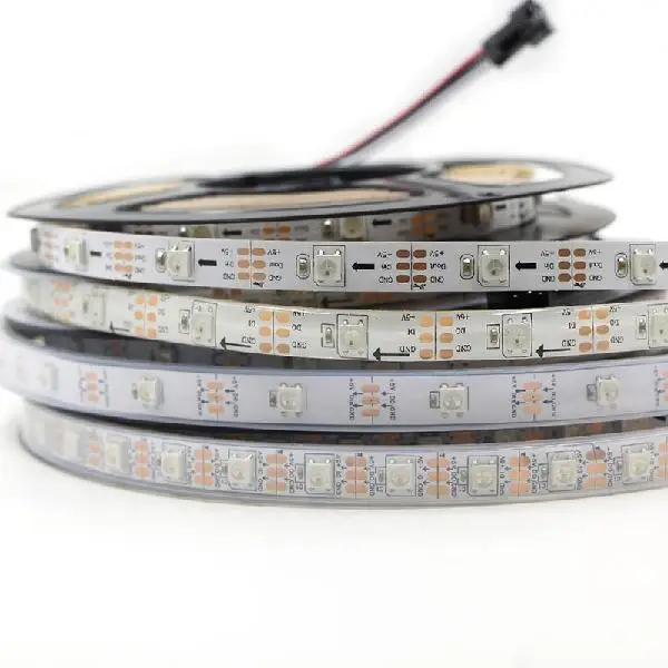 RGB SOLLED 5V 1M RGB красочный изменяющийся IP67 Водонепроницаемый 30 светодиодный светильник со встроенным WS2812 IC - Испускаемый цвет: RGB