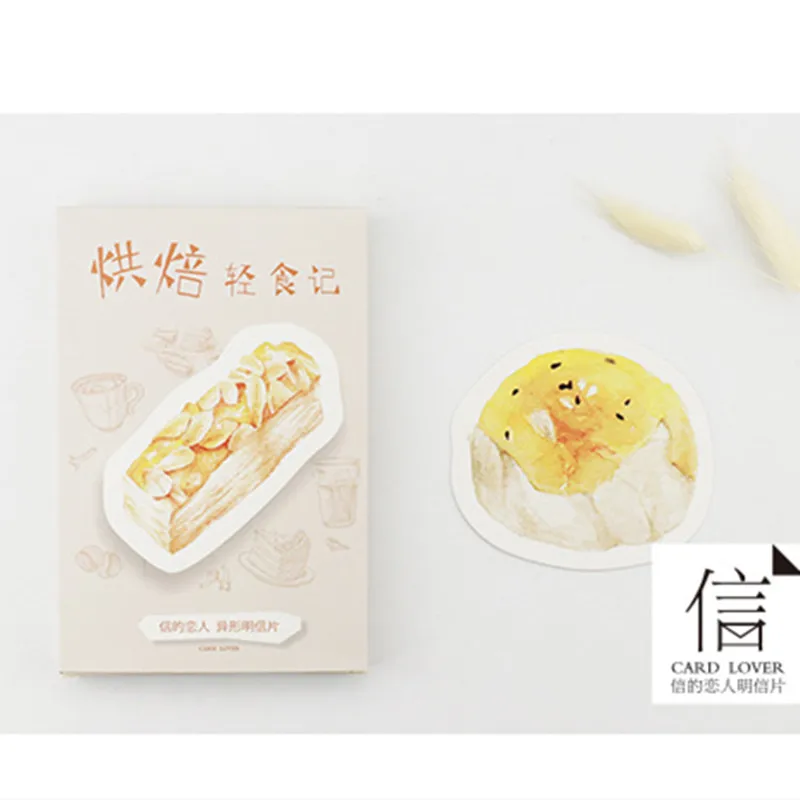 

Card Lover baking world postcard Bookmark greeting card Letter paper 1 lot = 1 pack = 30 pcs