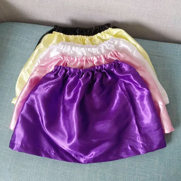 

children kids girl ball gown tutu skirt satin material skirts lining for inner wear pettiskirt petticoat (can custom)