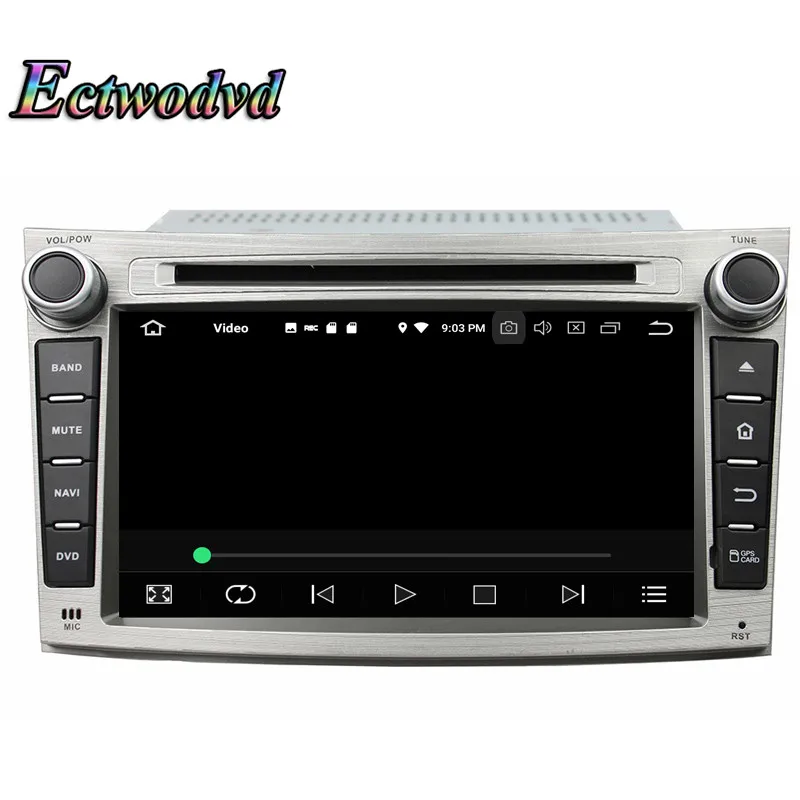Discount Ectwodvd Octa Core 4G RAM 64G ROM Android 9.0 Car Multimedia DVD Player GPS HeadUnit For Subaru Legacy/outback 2009 2010-2012 7
