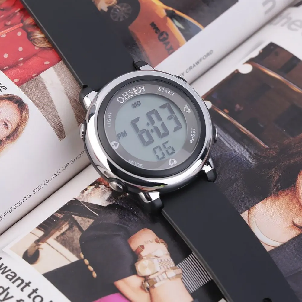 Женские наручные часы женские часы модные кожаные Наручные часы удобные силиконовые ленты женские цифровые часы из нержавеющей стали