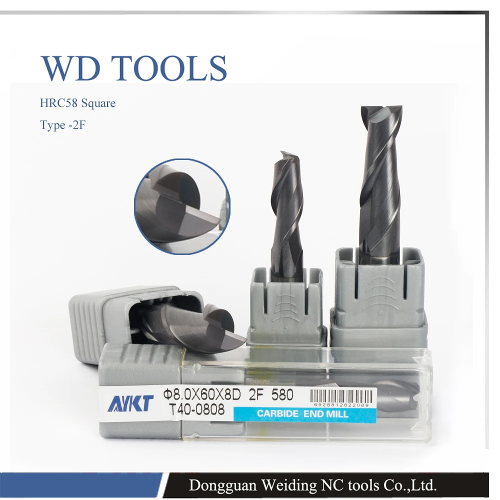 HRC58 12.0X100LX12D*100L*2F HV3300 solid Tungsten carbide Coated