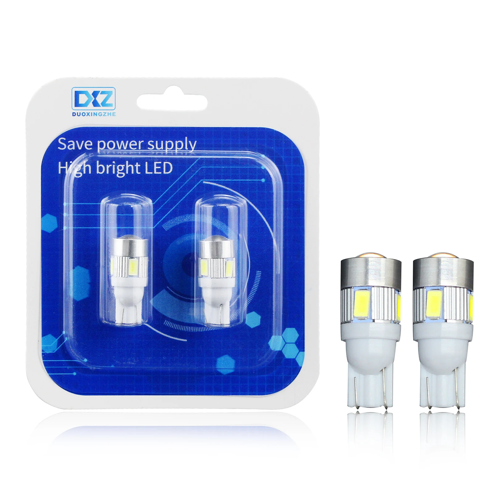

DXZ 2X White High Power Automotive 3W LED Lights Show Wide Light T10 5630 6SMD Auto Light-emitting Diode Lamp Bulbs Accessories