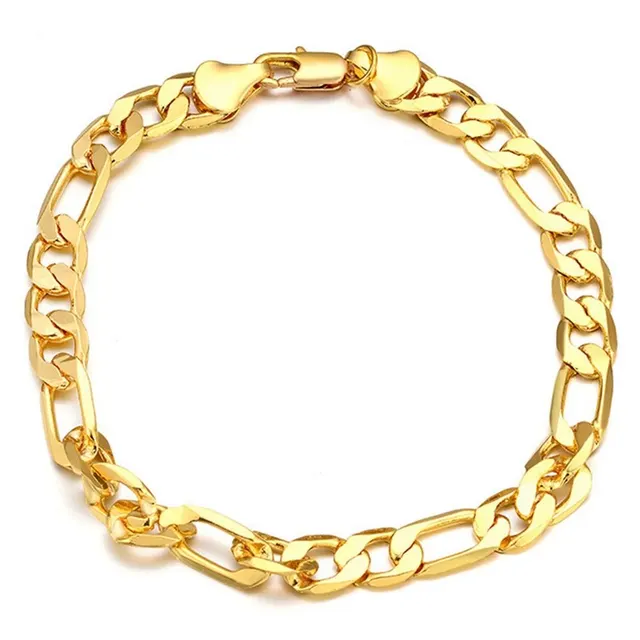 High Quality Fashion Gold Color Bracelet Mens Chain High Quality Fashion Gold Color Bracelet Mens Chain Polished Chains For Men Thick