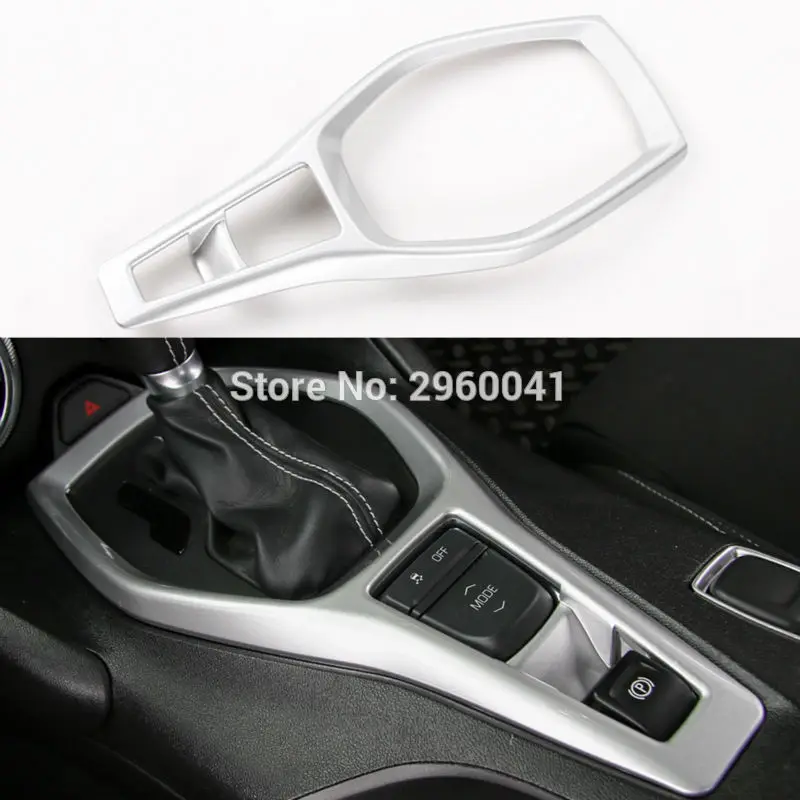 El más nuevo Panel de engranajes plateados recorta la cubierta de cambio piezas interiores de cromo estilo ABS para Chevrolet Camaro 2017