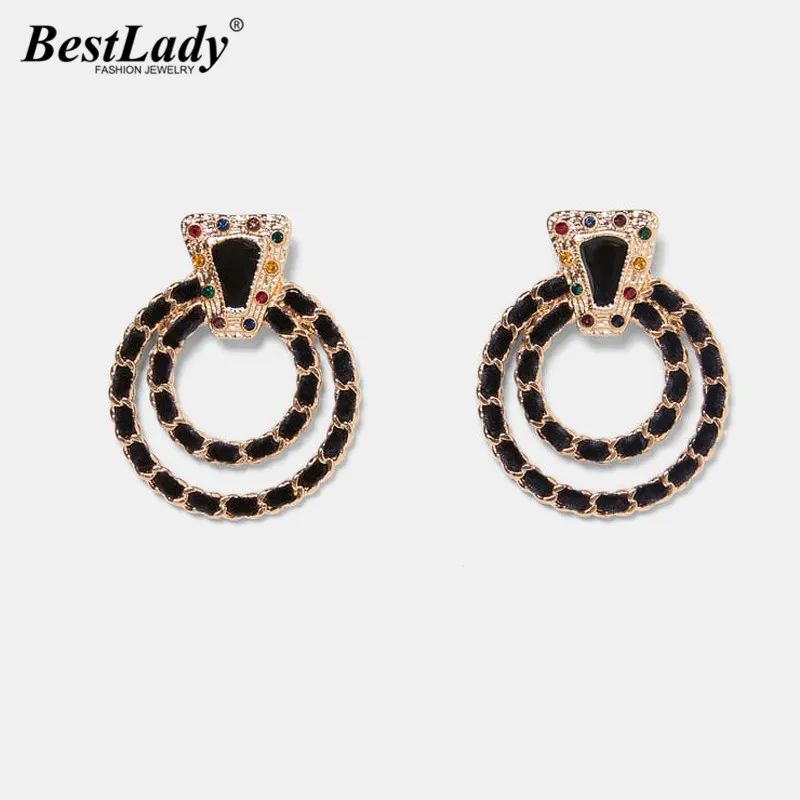 Best lady ZA Модные Разноцветные серьги-гвоздики для женщин богемные Свадебные вечерние металлические трендовые блестящие Рождественский подарок Лидер продаж