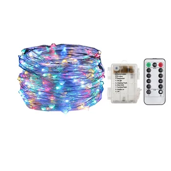 

LED Fairy String lights With 13key Remote Waterproof AA Battery Power 8 Mode Timer String Holiday Christmas Party Wedding Light