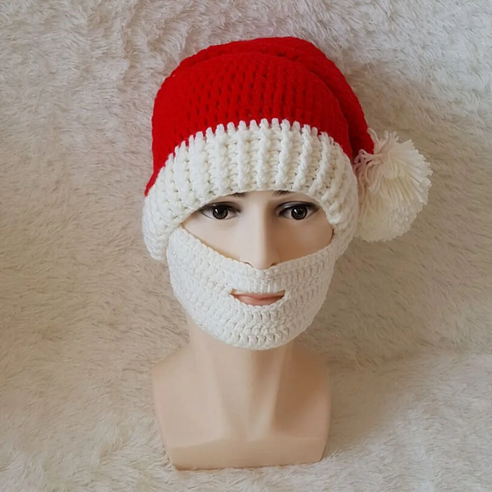 High Quality Acrylic Europe and America Christmas Hat Big Beard Hand
