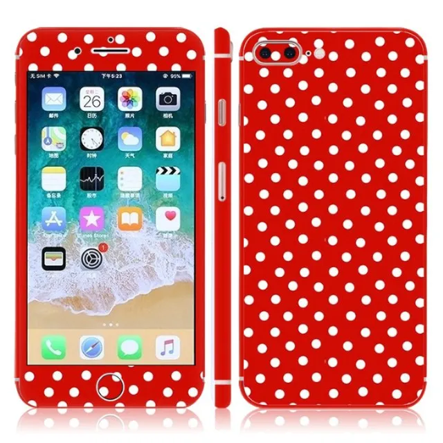 

Pure color skin sticker Vinyl Decal full body for iphone 8 Plus cover wrap