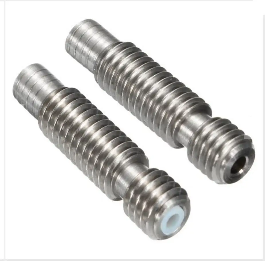

DuoWeiSi 3D Printer Parts 1Pc 2 Type M6X25 Extruder Accessory 1.75mm Thread Nozzle Throat For 3D Printer