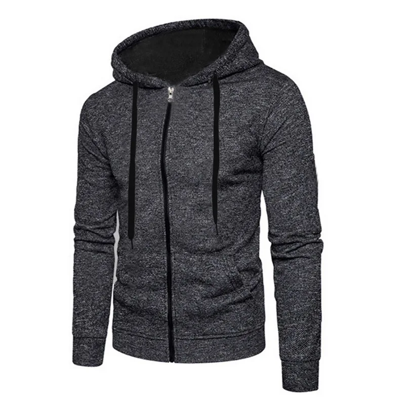 

Laamei Hoodies Men 2018 Autumn Winter Tracksuit Hip Hop Mens Brand Solid Zipper Hoodie Sweatshirt Slim Fit Male Fashion Slim