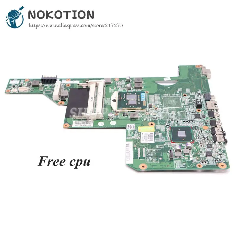 NOKOTION 615849-001 605903-001 материнская плата для ноутбука hp G62 G72 CQ62 HM55 UMA DDR3 основная плата процессор