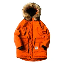 Новинка, Мужская стеганая парка, хлопковое пальто, зимняя мужская куртка, модное зимнее пальто, толстые парки, искусственный мех