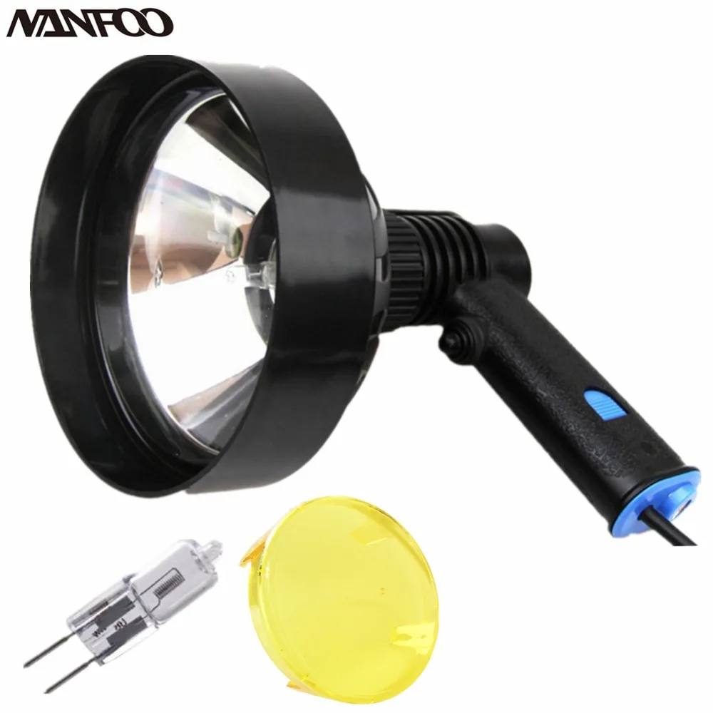 6" 1000LM 12V 150mm 100W Halogen Marine Light Handheld Hunting Lights