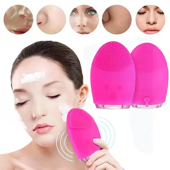 

Mini Electric Silicone Face Cleaning Massage Brush Washing Machine Waterproof Deeply Cleansing Tools