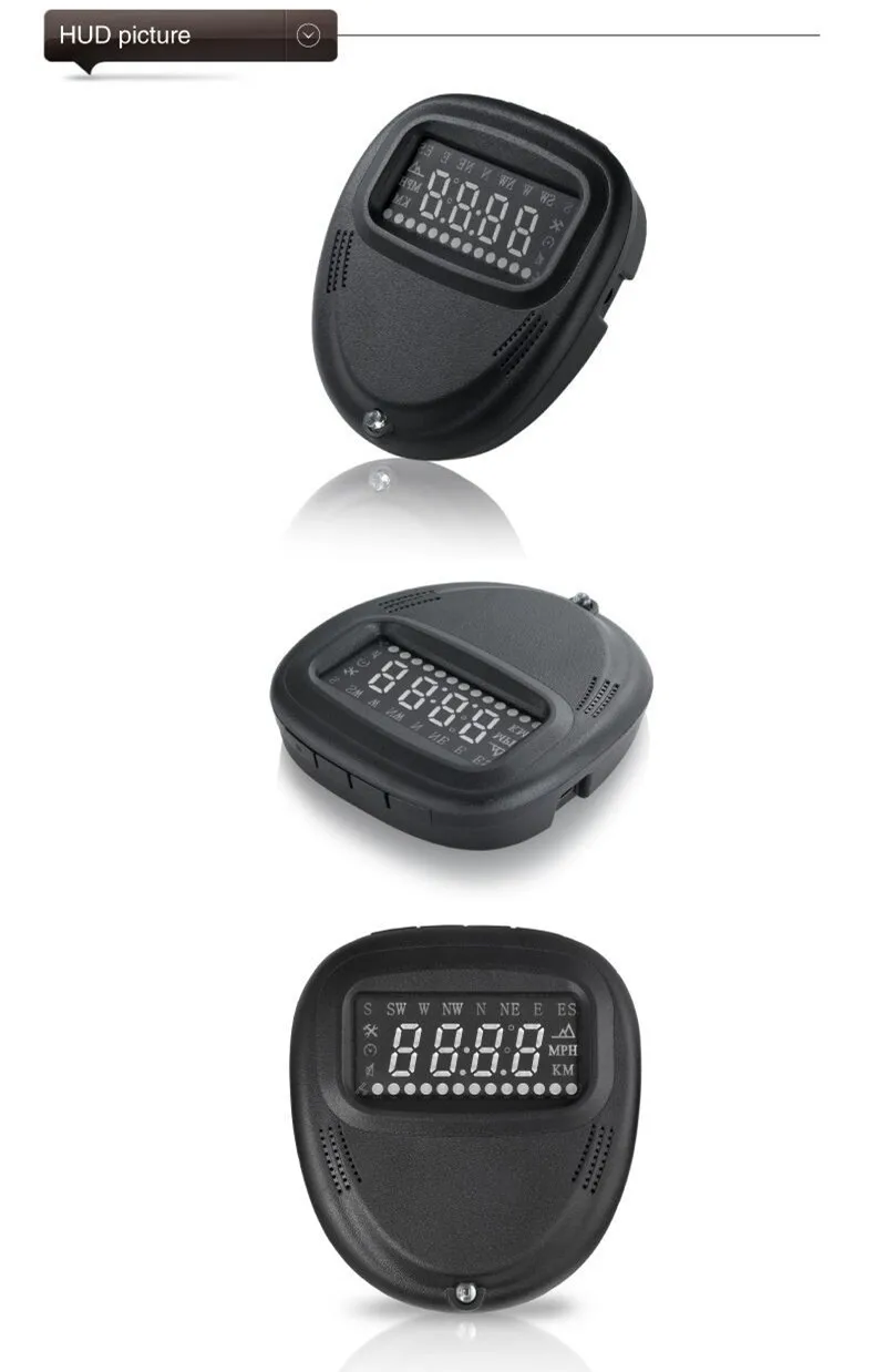 Универсальный OBD2 автомобилей HUD Авто gps головой вверх Дисплей более Скорость Предупреждение сигнализации Системы Цифровой walkie talkie автомобильное Скорость проектор на лобовое стекло