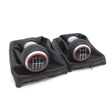 Pomo de cambio de marchas de 12mm para coche, palanca de cambio Manual de cuero de 5/6 velocidades, para Audi A4, S4, B8, 8K, A5, 8T, Q5, 8R, S Line 2007-2014, 2015