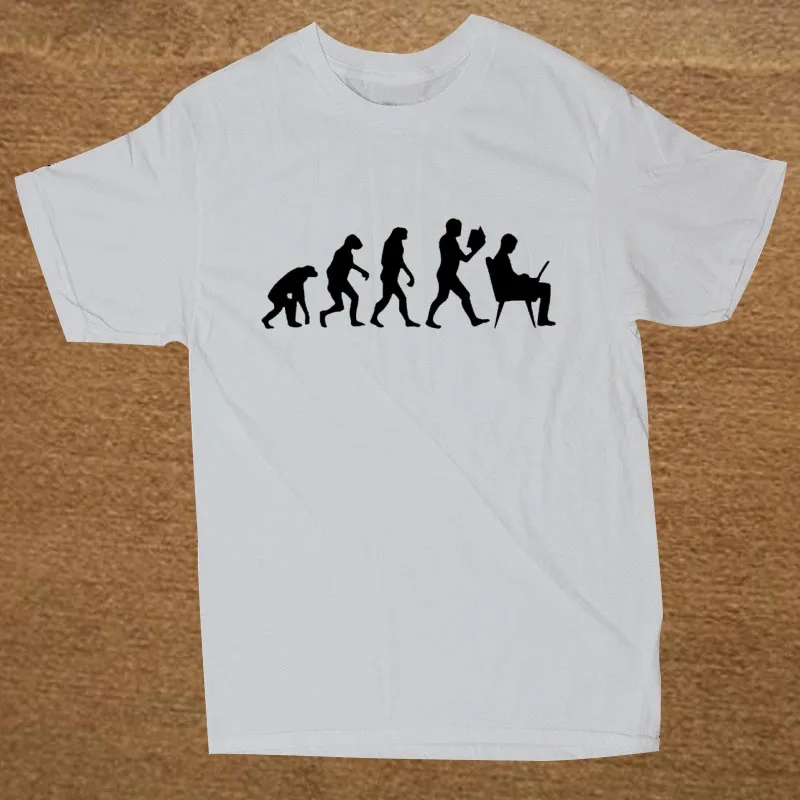 Evolution Computer Custom Funny T Shirt Tshirt Men Cotton