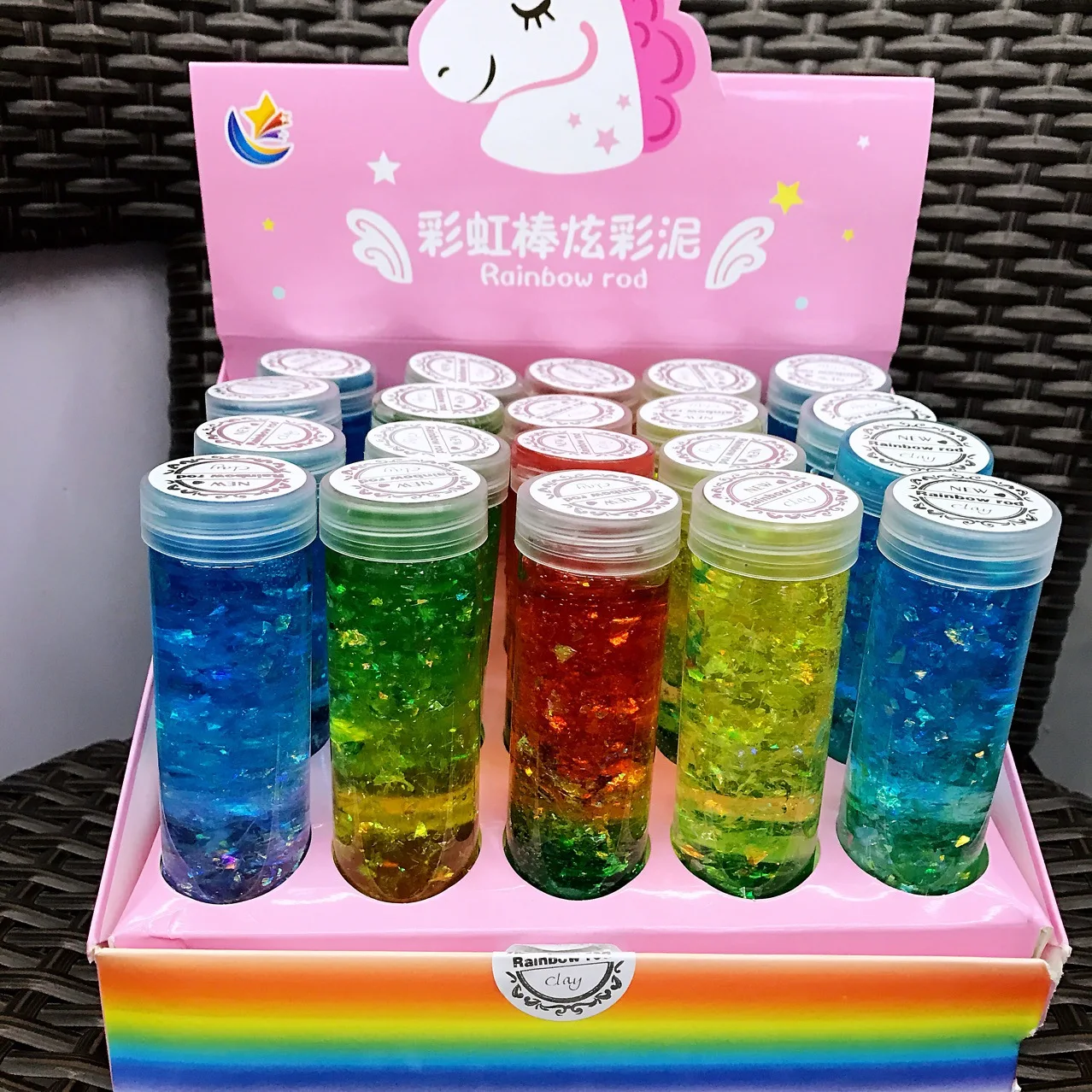 

Light Plasticine Rainbow Starry Sequins Colorful Pudding Crystal Mud Slime Pearl Polymer Clay Magic Sand Clear Slime Toys