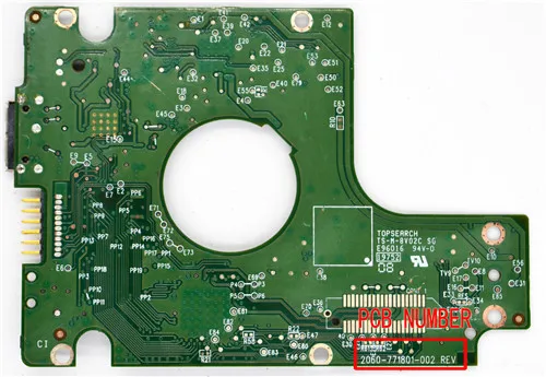 Pcb e Placa Lógica de Hdd 2060771801002 Rev a 2060-771801-002 Rev p1 2060-771801-002 Rev p1 Wd5000bmvw Wd10jmvw - Imagem 2