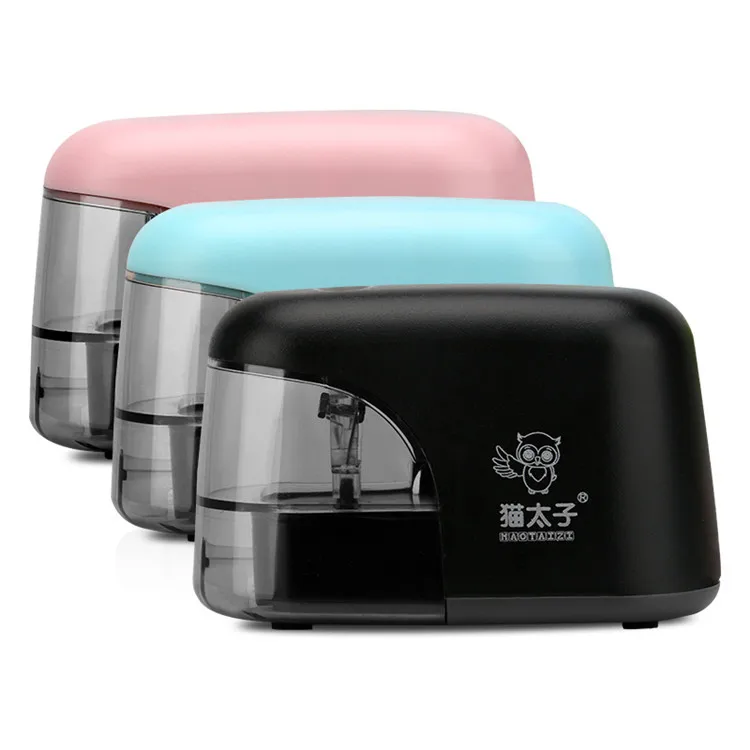 

Plastic automatic single hole electric pencil sharpener Creative children's electric pencil sharpener