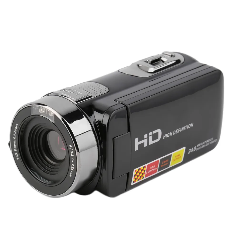 

Portable 270 Degree Rotatable 3.0 Inch 1080P 16X Zoom 24MP Digital Video Camera Camcorder DV HDX301